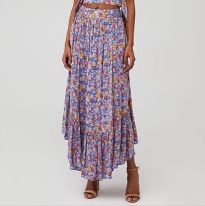 Free People Floral Maxi Skirt